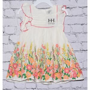 Haute Hippie BoHo Girls Floral White Dress NWT 24 Months